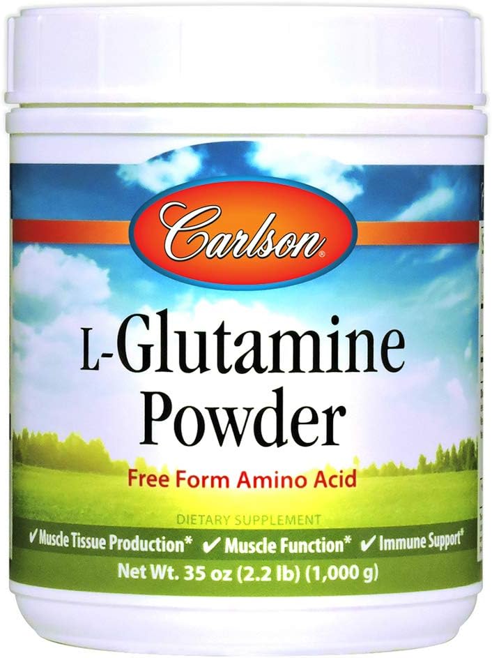 Carlson - L-Glutamine Powder, Free-Form Amino Acid, 3 g, Muscle Tissue Production & Function, Immune Support, 35 oz (1000 g)
