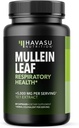 Mullein Leaf Capsules for Respiratory Health - 5000mg Extract 10:1 for Lung Support and Immune Function - 60 Count - Vegan, Non-GMO Capsules - Herbal Supplement for Daily Wellness - 2 Month Supply