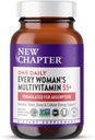 New Chapter Women's Multivitamin 50 Plus for Cellular Energy, Heart & Immune Support with 20+ Nutrients + Astaxanthin - Every Woman's One Daily 55+, Gentle on The Stomach, 96 Count