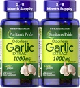 Puritan's Pride Premium Odorless Garlic (1000mg Equivalent), Traditional Dietary Supplement for Heart Health and Circulation Support with Antioxidant Properties, 250 Rapid Release Softgels, 2 Pack