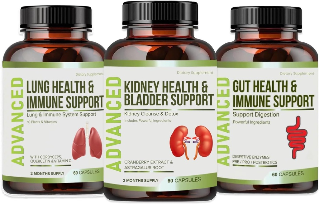 Kidney Cleanse Detox & Repair and Bladder Support- Kidney Support Supplement for Kidney Restore With Chanca Piedra,Cranberry, Juniper Berries for Kidney Detox and Bladder Health.60 Day Supply