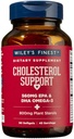 Wiley's Finest Wild Alaskan Fish Oil Cholesterol Support - Heart Health Supplement for Men and Women - 560mg Omega-3s - 90 Softgels (45 Servings)