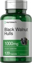 Horbaach Black Walnut Hulls Capsules | 1000 mg | 120 Count | Herbal Supplement | Non-GMO & Gluten Free