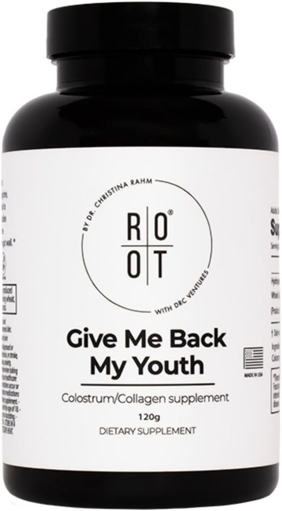 THEROOTBRANDS Root GMBMY (120gr) - Anti Aging Health Supplement by Dr. Rahm - Blend of Collagen & Colostrum to Help Strengthens Body