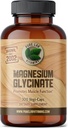 Magnesium Glycinate 165mg/caps (3 caps/Day for 500mg) - 300 caps - Magnesium Supplement from Canada - Magnesium Pills Supplement - Magnesio Glycinate Capsule Made in Canada