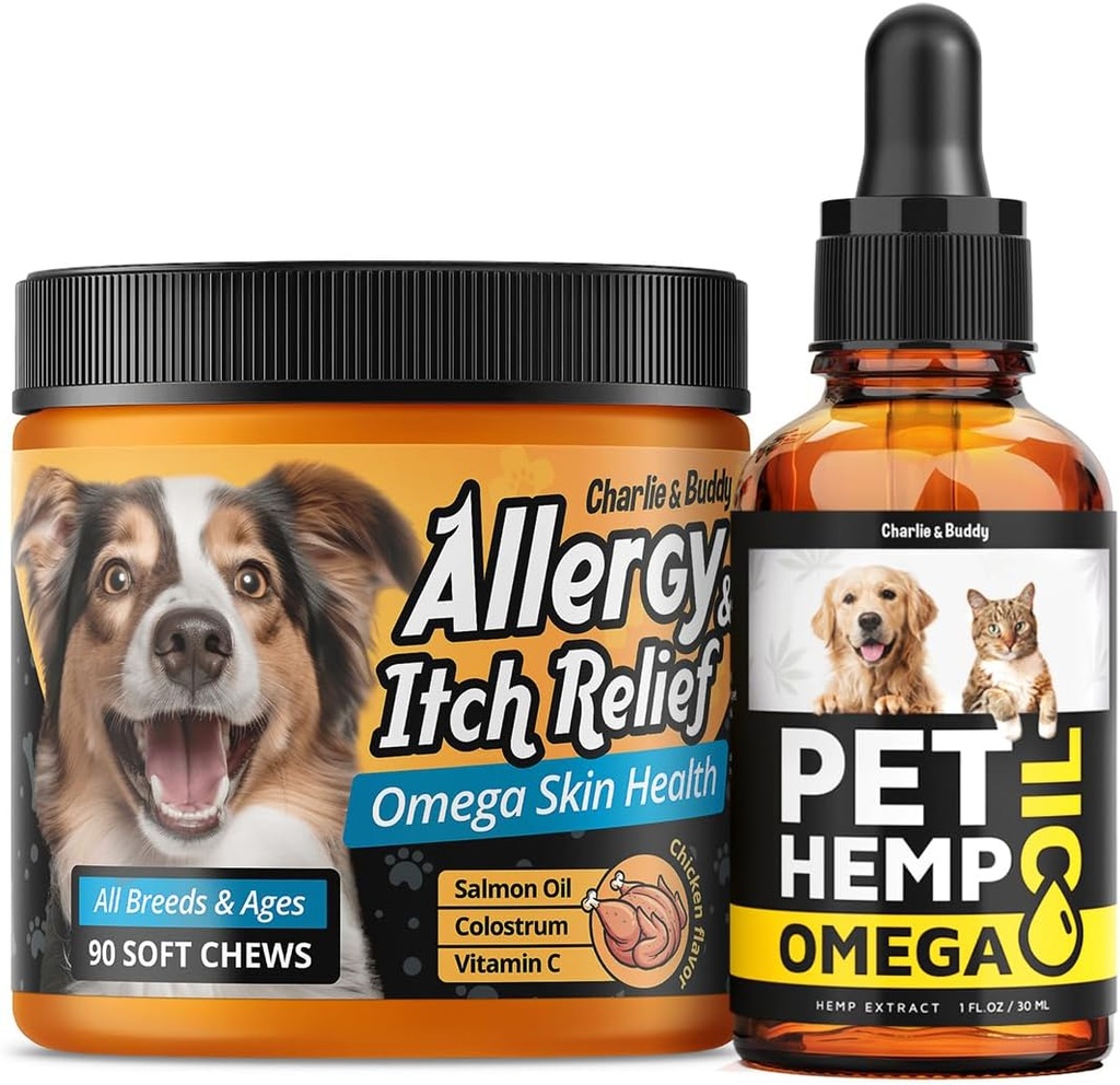 CHARLIE & BUDDY Hemp Oil for Dogs, Dog Allеrgy Chews