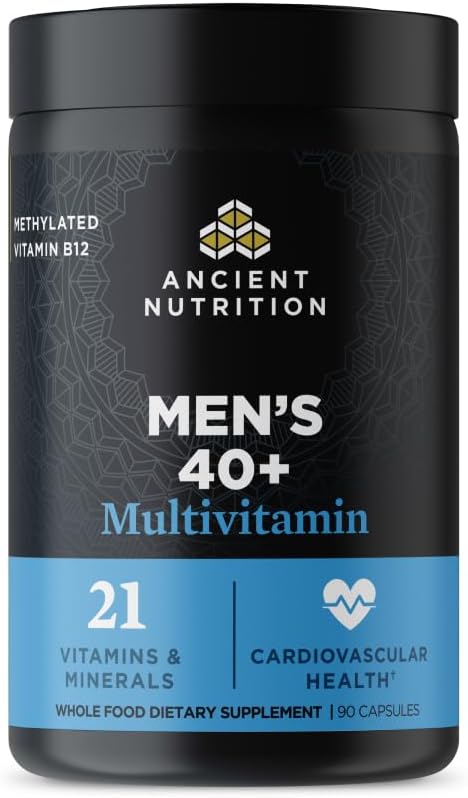 Ancient Nutrition, Multivitamin Mens 40 Plus 3 Day, 90 Count