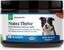 Ultimate Pet Nutrition Nutra Thrive Canine, 40-in-1 Nutritional Powder Supplement for Dogs with Digestion and Immune Support, Vitamins, Minerals, Probiotics, Enzymes, 30 Scoops