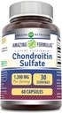 Amazing Formulas Chondroitin Sulfate 1200 mg Per Serving Supplement | Capsules | Non-GMO | Gluten Free | Made in USA (1 Pack, 60 Count)