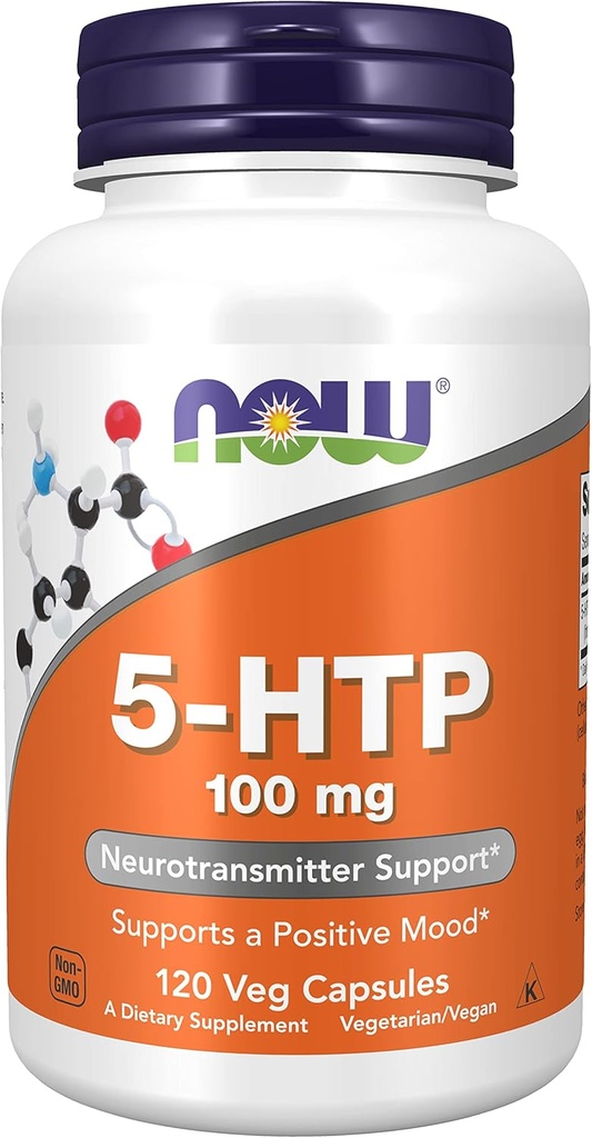 5HTP 100 mg Mega-Value 2Pack (120 VegCapsules) bBr#Now