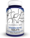 Nootropics Depot Vitamin D3 + K2 with Vitamin C Tablets | 60 Count | Cholecalciferol + Menaquinone-4 (MK-4) | Mood, & Bone Health | Healthy Calcium Absorption