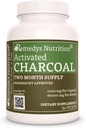 Remedy's nutrition Activated Charcoal | 1,000 mg, 60 Vegan Capsules Dietary Supplement