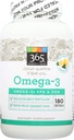 365 by Whole Foods Market, Omega-3 Lemon, 180 Count
