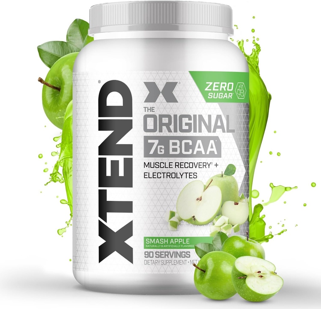 Xtend XTEND Original BCAA Powder 7g BCAA and 2.5g L-Glutamine, Sugar Free Post Workout Muscle Recovery Drink with Amino Acids for Men & Women, 90 Servings