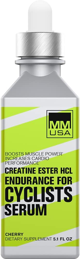 MMUSA Cyclist-Optimized Creatine Serum. Amplifies Cycling Sports Performance, Boosts Nitric Oxide Levels, Stamina, Energy, Endurance & Focus. Fights Fatigue & Lactic Acid Build Up. Cherry, 5.1 Fl Oz