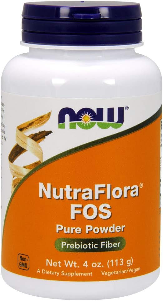 NOW Nutra Flora Fos, 4-Ounces (Pack of 2)