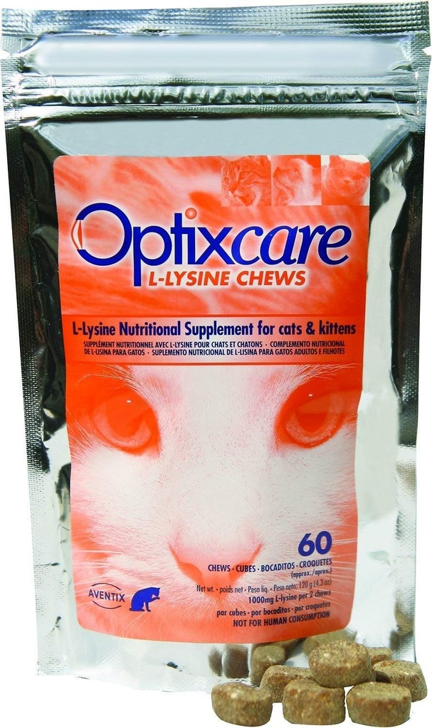 Optix Care Nutritional Supplement for Cat & Kittens, 60 ct Bag