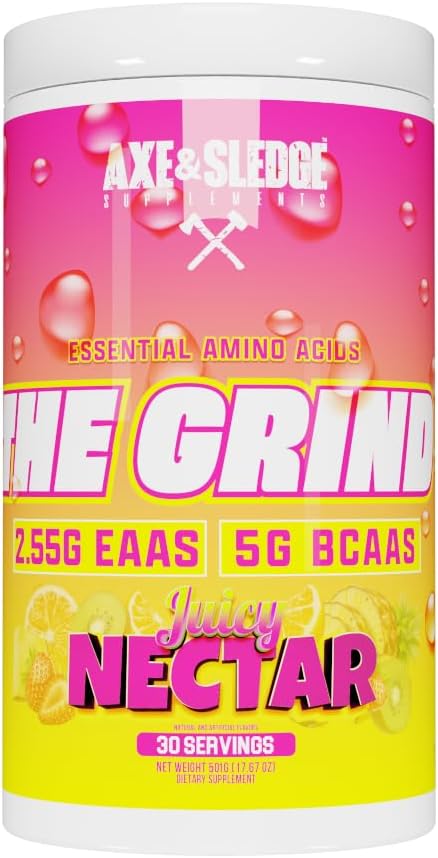 The Grind Essential Amino Acids, Branched Chain Amino Acids, 30 Servings (Juicy Nectar)