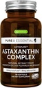 Igennus Vegan Astaxanthin 4mg Complex with Lutein and Zeaxanthin, 90 Small Softgels, from 42 mg Astapure, Natural Algae Antioxidant for Eyes, Skin & Joints, Non-GMO, H. Pluvialis