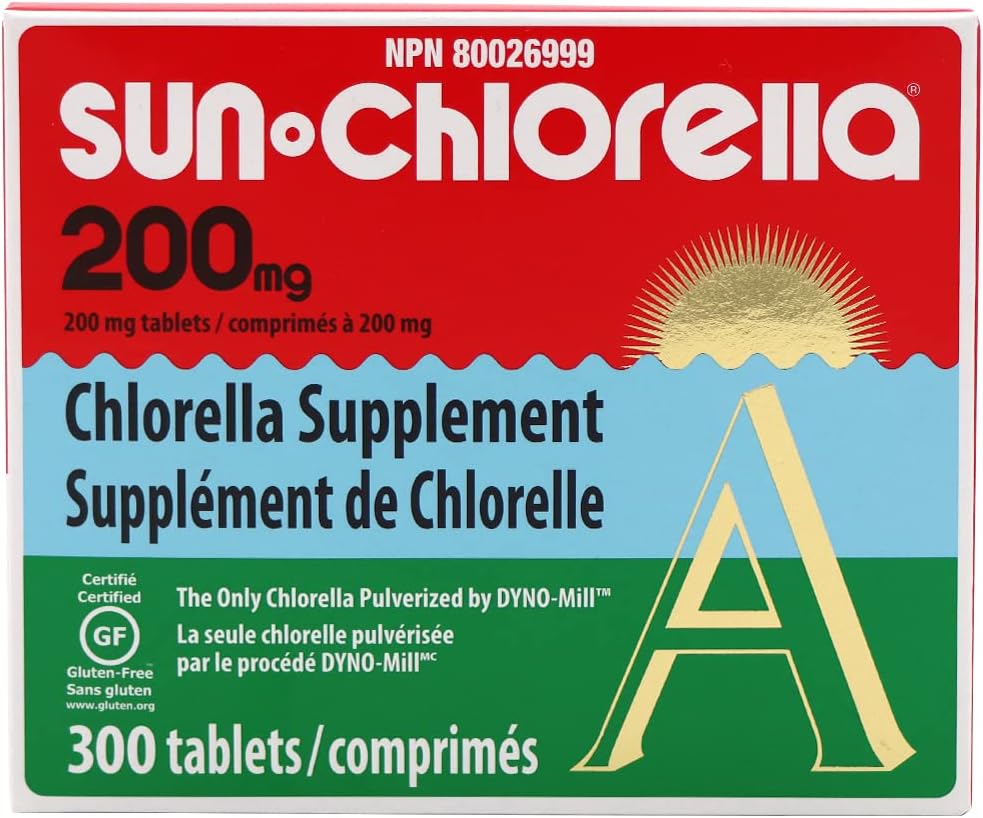 Sun Chlorella Eleuthero Nutritional Tablets, 200 mg, 300 Count