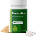 ProstaQure Saw Palmetto 1000 mg - Prostate Supplements for Men's Health - Decrease Nightly Urination & Improved Urine Flow - 60 Capsules Vegan, Soy Free & Gluten-Free