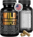 Wild Foods Premium Mushroom Supplement Complex | Mushroom Extract 13 Organic Mushrooms: Lions Mane, Turkey Tail, Reishi & More Adaptogenic Mushrooms for Energy, Brain & Immune Health (Pack of 2)