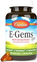 Carlson - E-Gems Elite, 400 IU (268 mg) Vitamin E with Tocopherols and Tocotrienols, Optimal Wellness, 120 Soft Gels