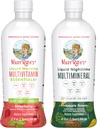 MaryRuth's Liquid Morning Multivitamin (Strawberry) & Liquid Nighttime Multimineral (Pineapple) | Clean Label Project Verified® | Vitamins & Magnesium for Energy, Bedtime, & Overall Health | Vegan