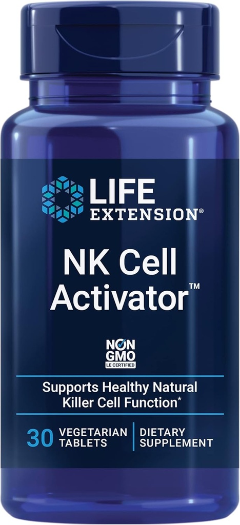 Life Extension NK Cell Activator™, Immune Support, Natural Killer Cell Activity, enzymatically Modified Rice bran, Non-GMO, Vegetarian, 30 Tablets
