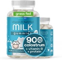 Colostrum Gummies for Kids Adults Elderly | Colostrum Milk Protein Gummies with Vitamin B Complex | Sugar Free 60 ct