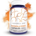Nootropics Depot Rhodiola Rosea Capsules | 500mg | 3% Rosavins | 120 Count | Adaptogen Herb | Ayurvedic Supplement