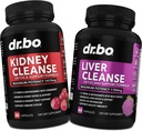 Kidney Liver Cleanse Detox Support Supplement - Help Repair Kidneys, Gallbladder, Bladder Control & Urinary Tract Health - Herbal Cranberry Capsules & Natural Milk Thistle Dandelion Supplements