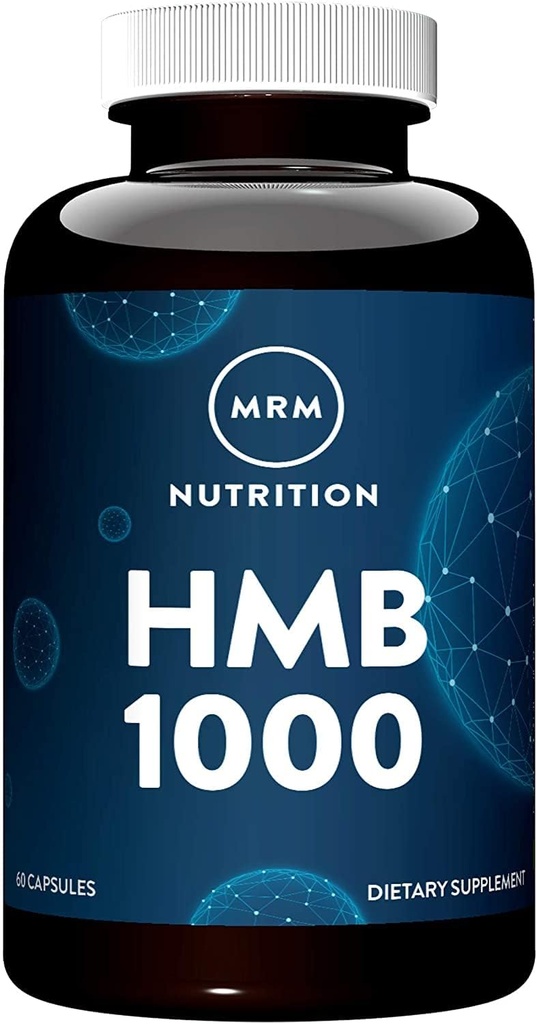 MRM HMB 1000 | MyHMB® Clinically Studied Formula | Supports Muscle Health, Strength & Recovery | Non-GMO + Gluten-Free | 60 Capsules