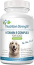 Vitamin E for Dogs, Promote Cardiovascular Health, Support Cell Membranes, Vitamin E Complex to Boost Dog Immune System Plus Zinc, Selenium, Folate, Salmon Oil, 120 Chewable Tablets