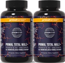 Primal Harvest Total Male+ Multivitamin for Men with Essential Vitamins, Minerals and Herbal Support for Energy, Vitality, Immune Health and Performance