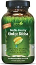 Irwin Naturals Double-Potency Ginkgo Biloba 240mg Extra Strength Brain Health Supplement - Enhance Memory, Mental Focus, Alertness, Concentration & Herbal Energy Booster - 60 Liquid Softgels