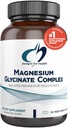Designs for Health Magnesium Glycinate Complex - Chelated Magnesium Bisglycinate + High Absorption Magnesium for Calming & Sleep, Heart Health, Immune Support & Bone Strength - Vegan (60 Capsules)