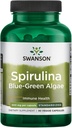 Swanson Std Spirulina Blue-Green Algae 10% Phycocyanin 500 Milligrams 90 Veg Capsules