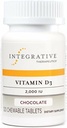 Integrative Therapeutics Vitamin D3 2,000 IU - Vitamin D for Bone Health* - Supports a Healthy Immune System* - Gluten-Free & Dairy-Free - Chocolate Favored, 120 Chewable Tablets (120 Servings)