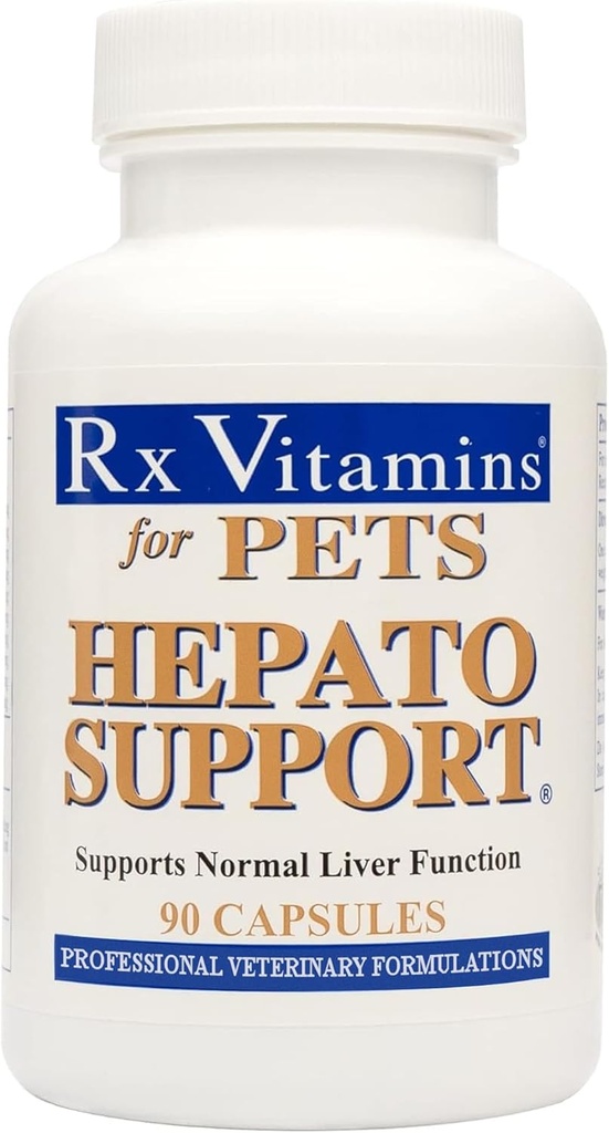 Rx Vitamins Hepato Support for Dogs & Cats - Milk Thistle for Healthy Liver Function - Silymarin Capsules for Pets - 90 ct.