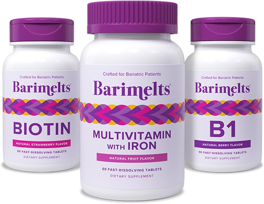 BariMelts Bariatric Feel-Good Pack - Multivitamin with Iron, Biotin, and Vitamin B1