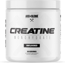 Axe & Sledge Basics Creatine | Unflavored, Enhances Strength & Performance, Increases Lean Body Mass, 50 Servings | Pure Creatine Monohydrate, No Fillers or Artificial Substances | 50 Servings