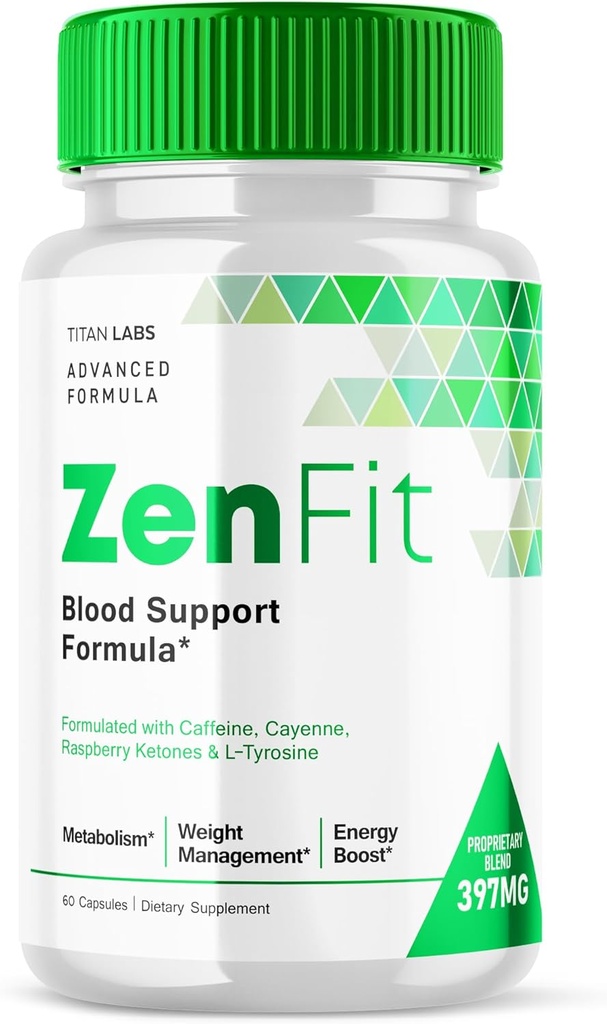 Zenfit Capsules, Zen Fit Blood Support Formula Pills, Zenfit Sugar Support, Zen Fit Advanced Formula Natural Keto Support Supplement, ZenFit Blood Capsules Dietary Supplement (60 Capsules)