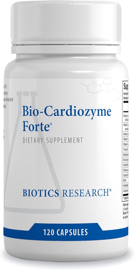 Biotics Research Bio Cardiozyme Forte Healthy Heart Multivitamin, Broad Spectrum Formulation Designed to Support Cardiovascular Health and Function, Powerful Antioxidant Support, 120 Capsules