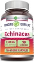 Amazing Formulas Echinacea 1300 Mg Supplement | Vegetarian Capsules | Non-GMO | Gluten-Free | Made in USA (1 Pack | 180 Count)