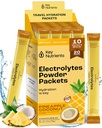 KEY NUTRIENTS Electrolytes Powder Packets - Tropical Pineapple Coconut 20 Pack Hydration Packets - Travel Hydration Powder - No Sugar, No Calories, Gluten Free Keto Electrolytes Powder - Made in USA