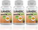 Turmeric Curcumin with Bioperine and Triphala - 2250mg/d - 540 Veggie Capsules with Black Pepper Extract -Turmeric Supplement