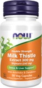 NOW Foods Supplements, Silymarin Milk Thistle Extract 300 mg with Artichoke and Dandelion, Double Strength, Supports Liver Function*, 50 Veg Capsules