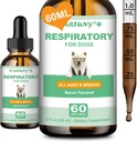 Kennel Cough Drops for Dogs - 60ML Natural Herbal Drops - Dry, Wet & Barky Cough - Natural Supplement for Dogs - with Marshmallow Root, Mullein Leaf, Echinacea - for All Breeds & Sizes, Bacon Flavor