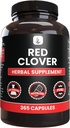 PURE ORIGINAL INGREDIENTS Red Clover (365 Capsules) No Magnesium Or Rice Fillers, Always Pure, Lab Verified